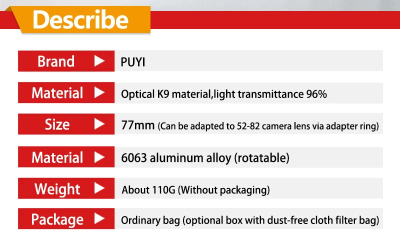 Fractal Camera Filter Special Effects 4+1 Prism