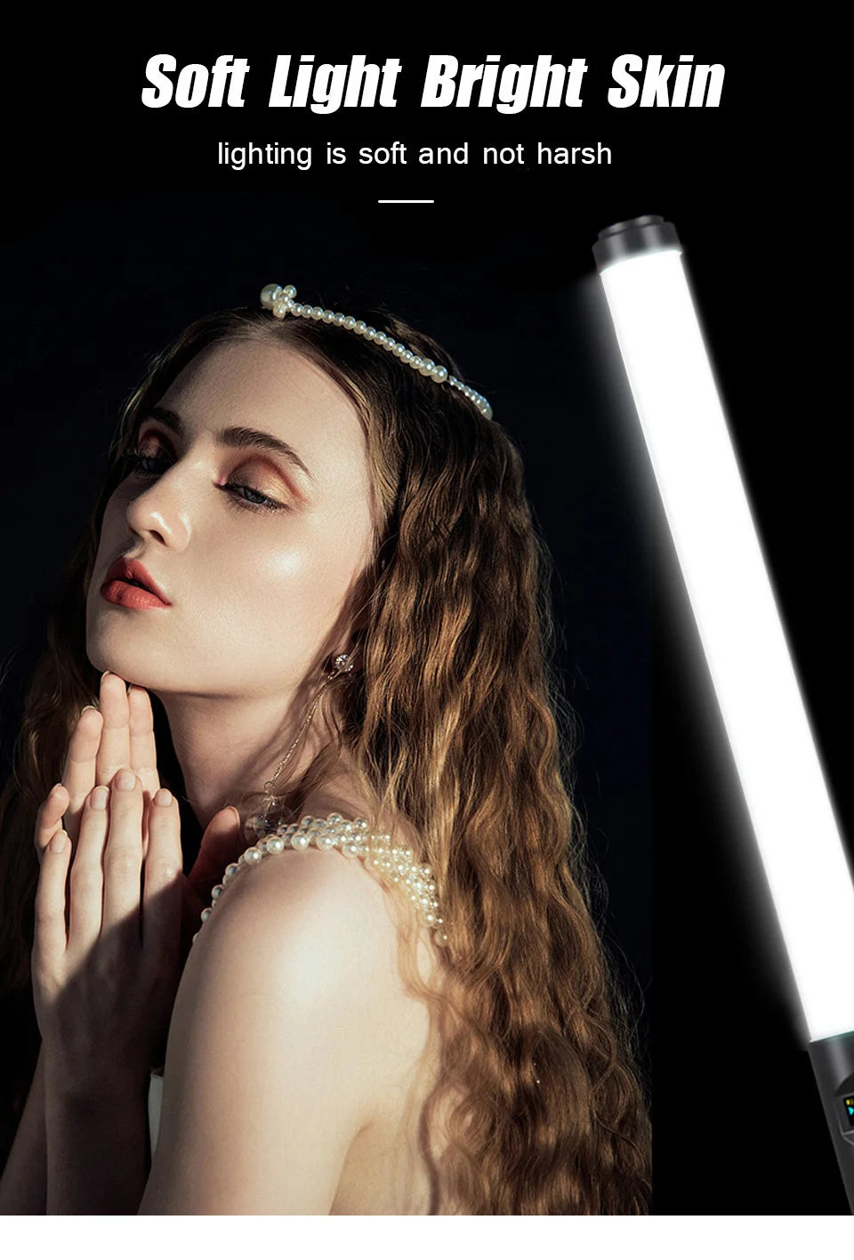 RGB Video Light Stick Wand Party Colorful LED Lamp Fill Light Handheld Flash Speedlight Photography Lighting With Tripod Stand