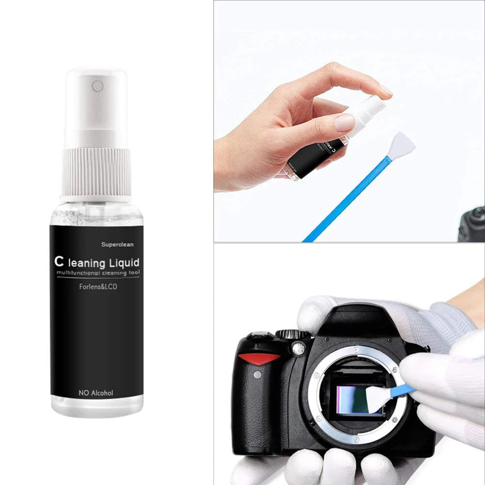 Photo Professional Cleaning Kit - Camera Cleaning Kit for FF DSLR & Mirrorless Cameras - w/Sensor Cleaning Swabs & Case, Works as Camera Lens Cleaning Kit, Sensor Cleaner