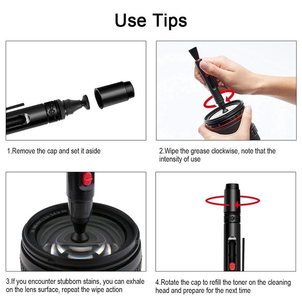 Photo Professional Cleaning Kit - Camera Cleaning Kit for FF DSLR & Mirrorless Cameras - w/Sensor Cleaning Swabs & Case, Works as Camera Lens Cleaning Kit, Sensor Cleaner
