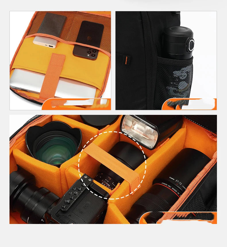 Backpack Outdoor Photo Bag Waterproof Large Capacity