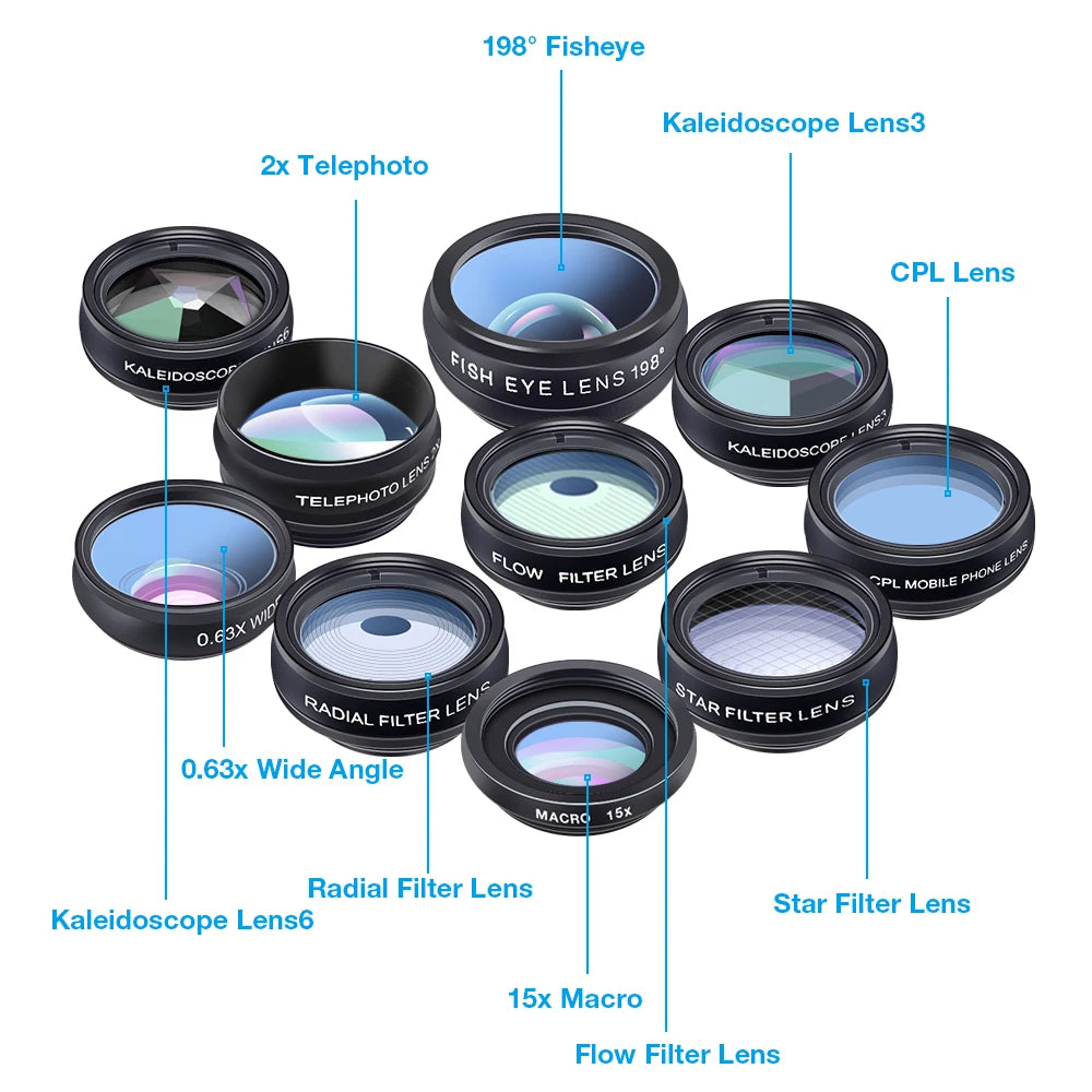 10 in 1 Phone camera creative lens filter