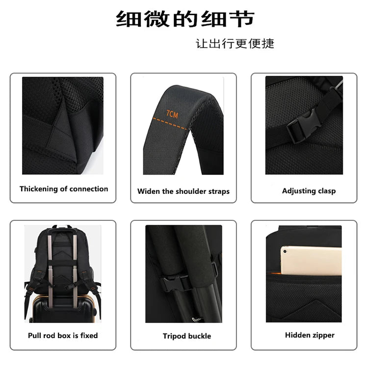 Backpack Outdoor Photo Bag Waterproof Large Capacity