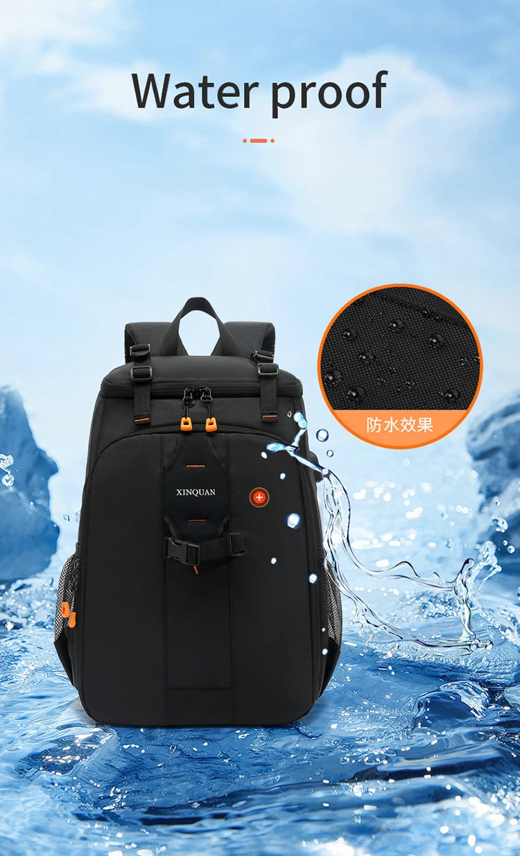 Backpack Outdoor Photo Bag Waterproof Large Capacity